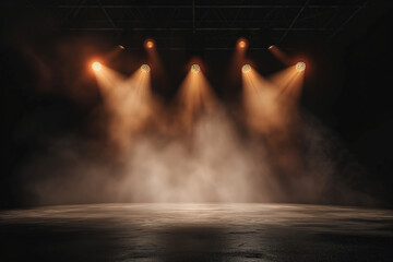 Poster - Spotlight on stage. Background image. Created with Generative AI technology