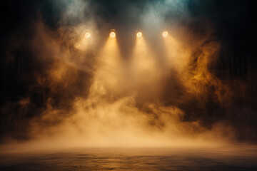 Poster - Spotlight on stage. Background image. Created with Generative AI technology
