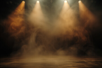 Poster - Spotlight on stage. Background image. Created with Generative AI technology
