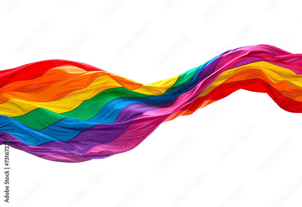 rainbow flag on transparent background Stock Photo | Adobe Stock