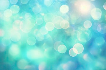 Wall Mural - AI generated illustration of blur of bright twinkling lights on the blue background