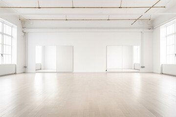 Modern training dance hall interior
