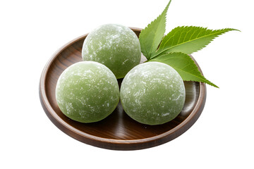 Wall Mural - Mochi Japanese dessert  isolated on transparent background