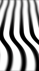 Wall Mural - black white lines waving like soft cloth. smooth waving abstract lines motion graphics background