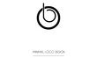 BO or OB Minimal Logo Design Vector Art Illustration 