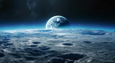 view of the planet earth from space