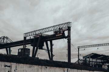 Wall Mural - destroyed buildings of the workshop of the Azovstal plant in Mariupol Ukraine