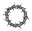 Crown of thorns. Easter symbol of Christianity
