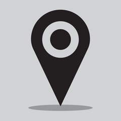 Leinwandbilder - Map pin icon. location pin place marker. Location icon. Map marker pointer icon . GPS location symbol collection. Modern map markers. Vector icon isolated on white background.