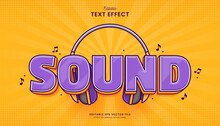 Decorative Editable Sound Comic Text Effect Vector Design