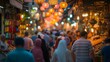 lively Ramadan bazaar market