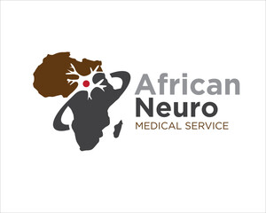 Wall Mural - Africa Neuron health logo designs for medical research and consult