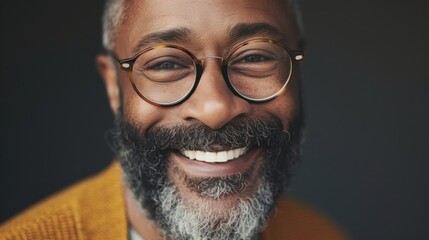 Smiling man with glasses and a beard.