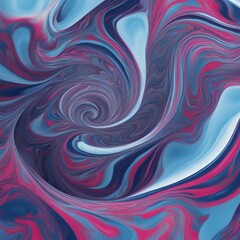 Wall Mural - abstract background with waves  A blue marble spiral abstract background with a colorful and dynamic composition.  