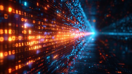 Aufkleber - Digital computer code