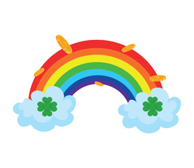 Poster - saint patricks day rainbow