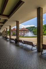 Canvas Print - Luhacovice, picturesque spa town in Southern Moravia, Czech Republic