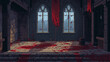 © devilkiddy - pixel art of bloody dungeon background battle scene in RPG old school retro 16 bits, 32 bits game style