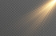 © Vitaliy - Vector light png. Realistic bright flash of light png. Sun, sun rays.