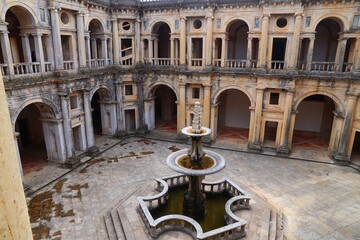 Wall Mural - Tomar Monastery courtyard, Portugal