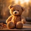 Ein süßer brauner Teddybär