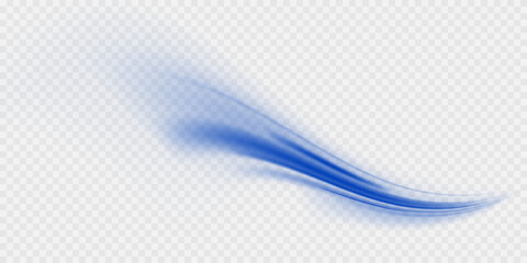 Poster - blue stripes in the form of drill, turns and swirl. undulate wave swirl swoosh, dynamic twisted line