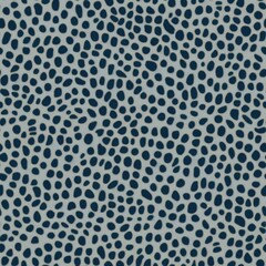 Wall Mural - Abstract Blue Leopard Print Pattern. Seamless pattern of blue leopard spots on a muted background.
