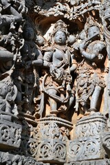 Wall Mural - Hoysaleswara temple, Halebidu , Karnataka, India