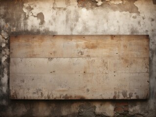 Wall Mural - empty grunge board may be used as background. 