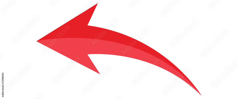 red arrow icon png on white background. flat style. arrow icon for your ...
