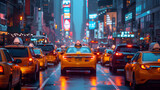 Fototapeta Nowy Jork - american city traffic