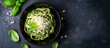 © 2rogan - A delicious dish made with spinach and cheese, consisting of noodles, a leafy vegetable, that is placed on a table