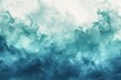 blue green and white watercolor background with abstract cloudy sky concept with color splash design and fringe bleed stains and blobs