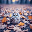 adorable-owl-on-fall-leaves-superb owl,
owl,
barn owl,
barred owl,
great horned owl,
big horned owl,
great owl,
bubo virginianus,
snowy owl,
owl white,
screech owl,
burrowing owl,
ground owls,