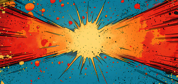 pop art versus comic art style background