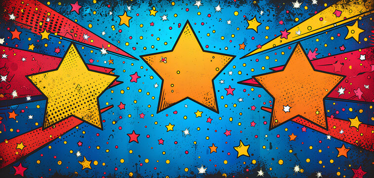 star sunburst comic cartoon background