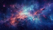 Galactic gases unfurl in a explosion of space, where stars are born amidst ethereal clouds of colour, illuminating the cosmic void