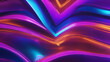 Bright shiny holographic purple and blue neon real texture. Holographic background 80s - 90s, trendy colorful texture in neon color design.