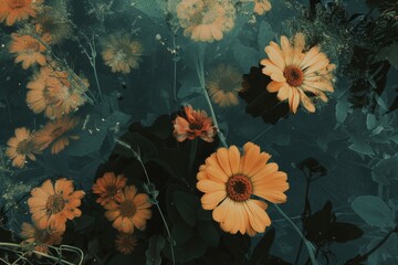 flowers of orange calendula, medicine herb