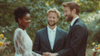 Throuple Polyamorous Wedding: One bride and two grooms