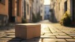 parcel delivery with good depth of field