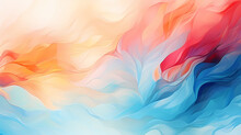 Rainbow Gradient Abstract Colorful Watercolor Background