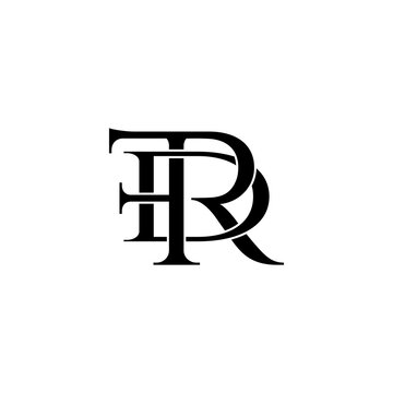 fdr typography letter monogram logo design