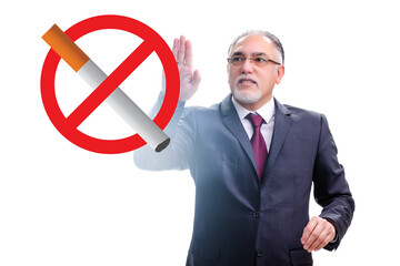 Sticker - Anti smoking concept with antismoking logo