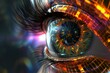 Human Cyborg AI Eye lacrimal sac. Eye papillitis optic nerve lens color vision deficiency resources color vision. Visionary iris creativity sight lens capsule rupture eyelashes