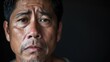 © Justlight - A man of Asian descent with tears in his eyes and a pained expression as he experiences withdrawal from opioids.
