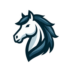 Sticker - simple cool horse logo vector illustration