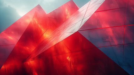 Poster - Vibrant, futuristic geometric compositions for captivating visuals.