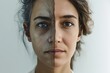 Aging system comparison. Comparison young to old woman liquid facelift. Less Wrinkles, tick bites, infant health, lines through skincare, anti aging cream, blue zones and face lift