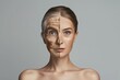 Aging age perceptions. Young to old patience. Less Wrinkles, maturity, cheek implants, lines through skin care, anti aging cream, senescence associated secretory phenotype and facial contouring
